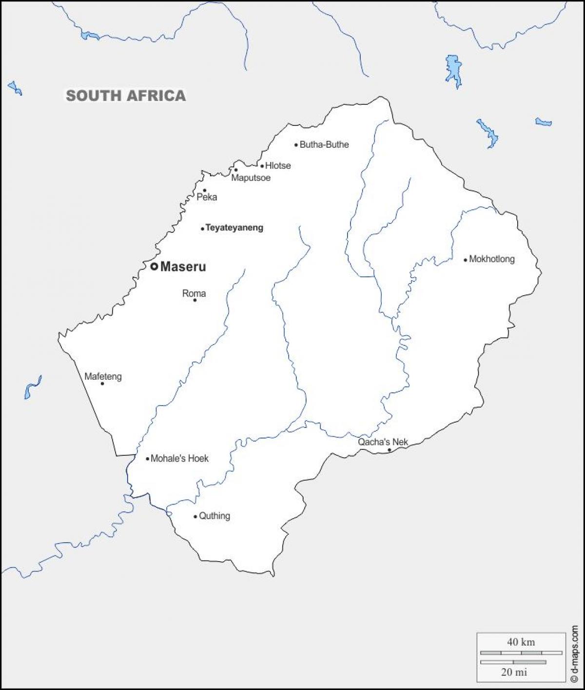 harta maputsoe Lesotho