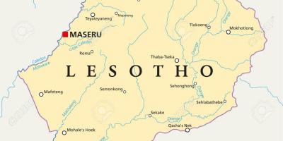 Harta maseru, Lesotho